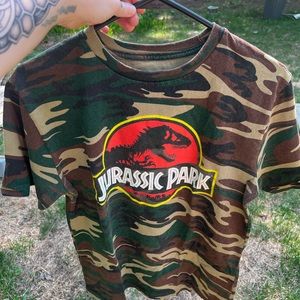 Jurassic park camo T-shirt